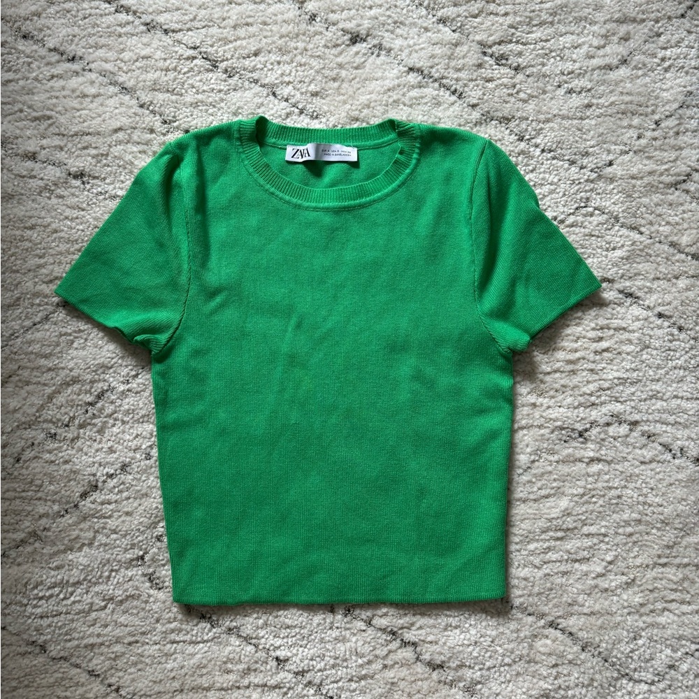 Zara cropped t shirt